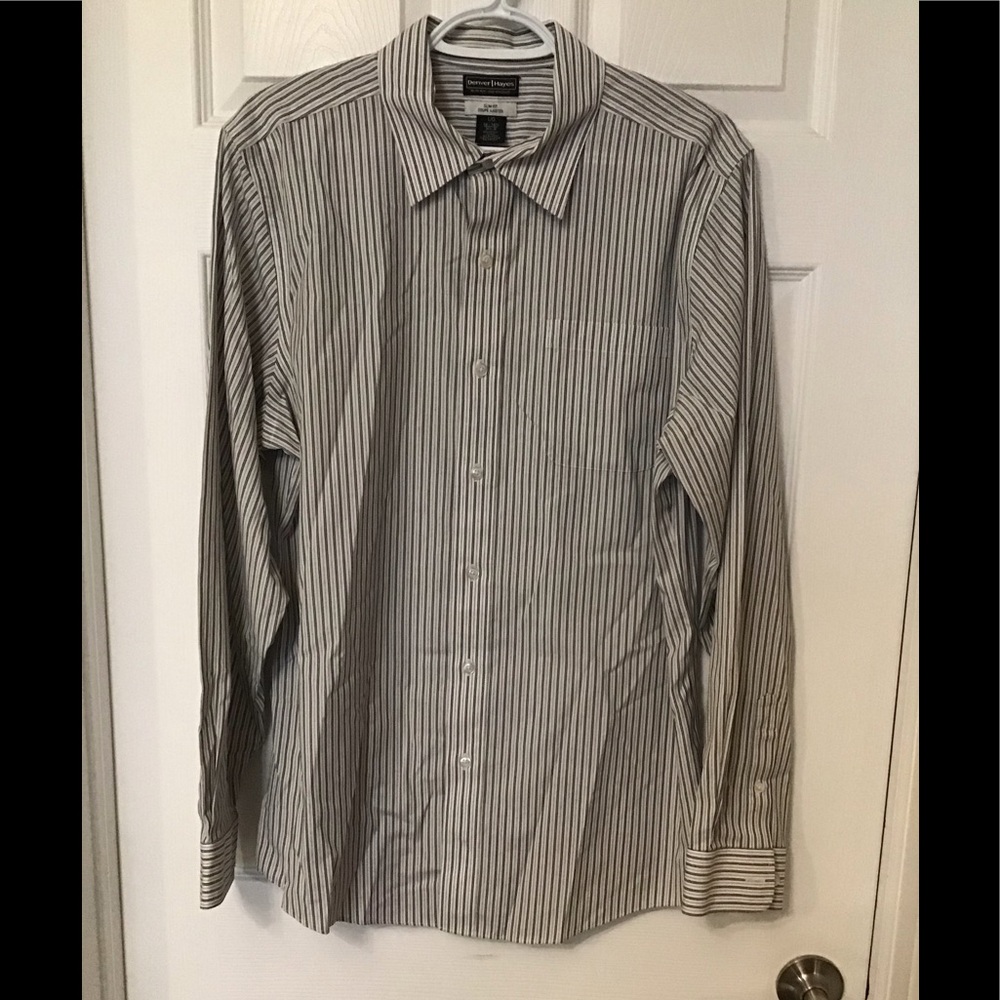 Mens Denver Hayes Slim Fit Dress Shirt